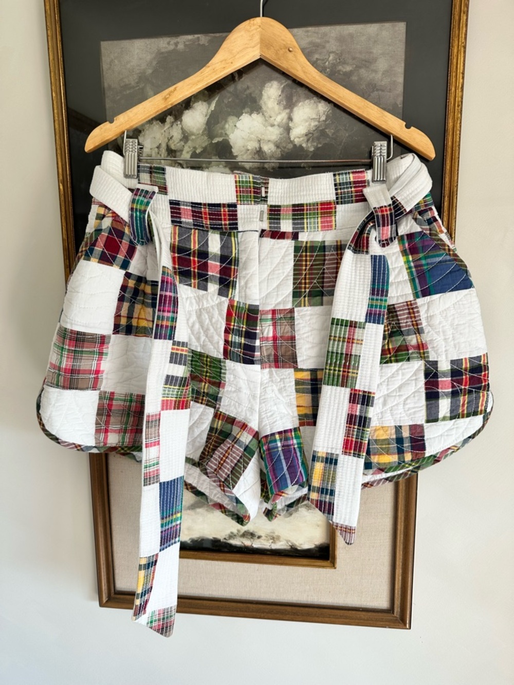 Sezane Patchwork Island Shorts FR 44 US 12 - Picture 3 of 11